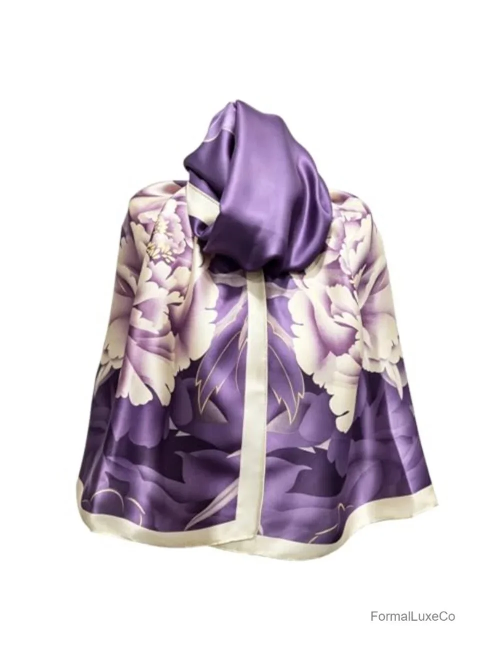 Large Satin Scarf for Women 70x35 Lightweight Summer Shawl